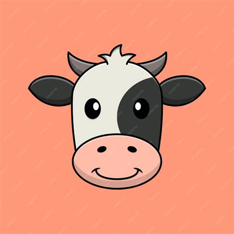 Cartoon Cow Face