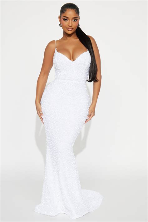 White Sequin Dresses | Fashion Nova