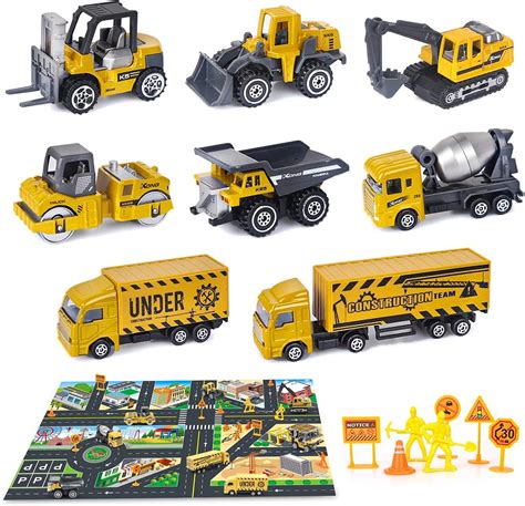 Buy Dreamon Construction Vehicles Toys with Excavator Tractor Dump ...