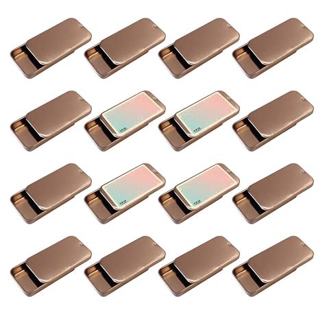 Cubic Ape Slide Top Tin Containers for Lip Balm, Solid Perfume (0.5 oz ...