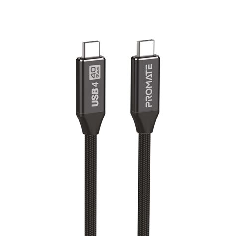 Promate PrimeLinkC40-2M USB-C Thunderbolt 4 Charging Cable, 240W PD ...