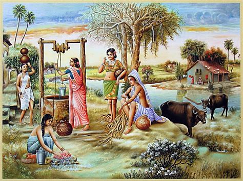 Village Scene Drawing at PaintingValley.com | Explore collection of Village Scene Drawing