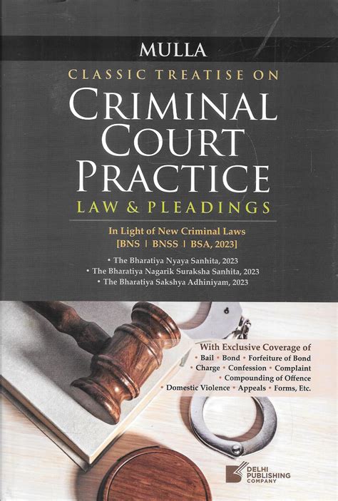 Mulla Criminal Court Practice Law and Pleadings 2025 Edition – M&J ...