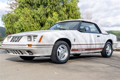 No Reserve: 38k-Mile 1984 Ford Mustang GT 20th Anniversary Edition Convertible 5-Speed for sale ...