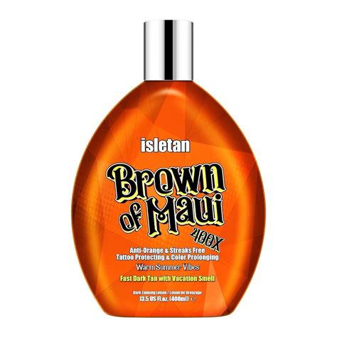 Amazon.com : Isletan Brown of Maui Indoor Outdoor Tanning Lotion with ...
