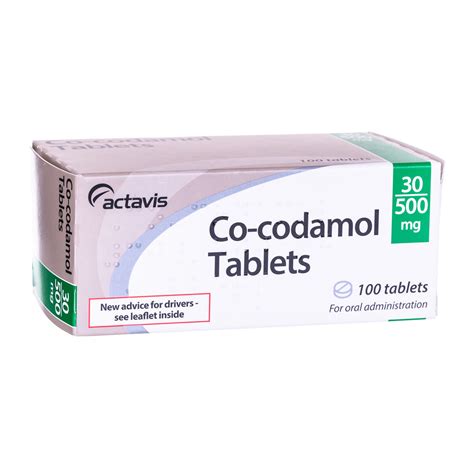 CO-CODAMOL(CODEINE+PARA) 30/500MG TABS 100′ PER STRIP – Country Medical ...
