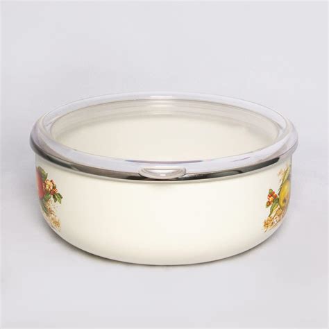 Buy STP GOODS Enamelware Bowl Mixing Bowl for Kitchen Apples Enamel ...
