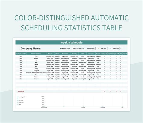 Automatic Schedule Excel Sheet 的图像结果