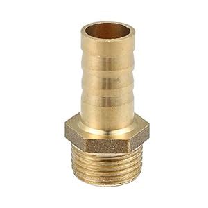 X AUTOHAUX 1 Pcs 12mm Outer Diameter Barbed to 3/8" BSP Hose Barb Tail ...