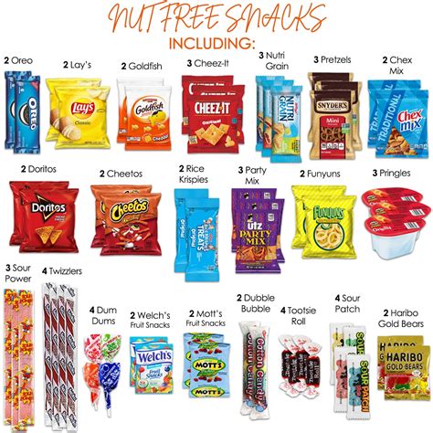 Buy Peanut Free Snacks & Tree Nut-Free Snacks Variety Pack - Allergy ...