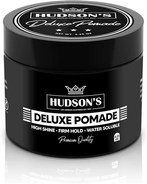 Amazon.com: HUDSON'S Deluxe Pomade - Firm Hold Pomade for Men - Style ...