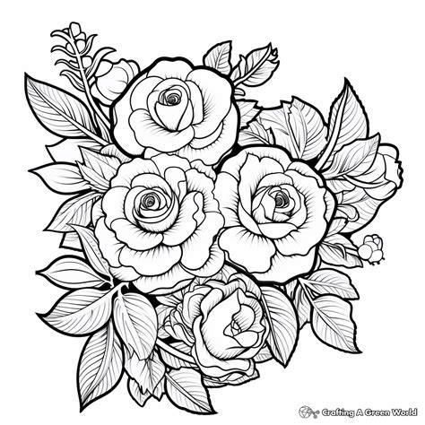 Beautiful Rose Coloring Pages at Walter Reece blog