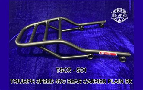 TRIUMPH SPEED 400 REAR CARRIER PLAIN BK | TSCR 501