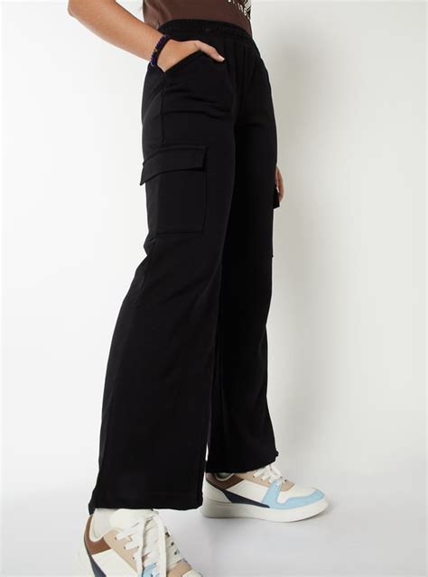 Buy Girls Solid Cargo Track Pants Online at just Rs. 699.0 ...
