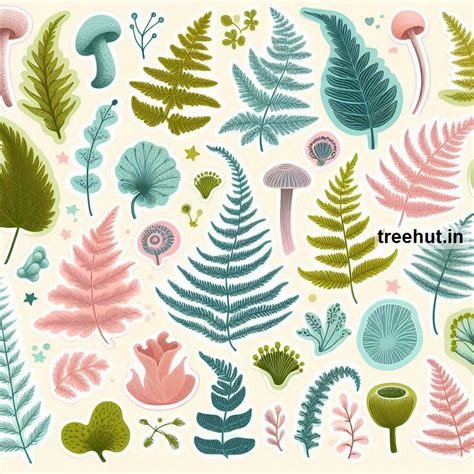Printable Ferns Stickers and 20 Craft Activities for Kids, Adults ...