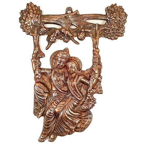 Apka Mart The Online Shop Radha Krishna Sitting on Jhula Wall Hanging ...