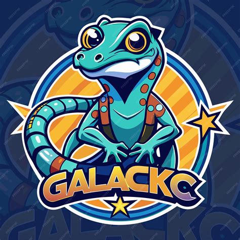 Gecko mascot logo | Premium Vector