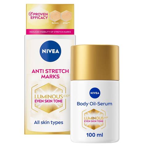 NIVEA Luminous 630 Body Oil Serum Anti Stretch Marks (100ml)