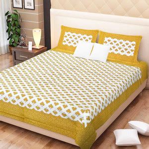 rajasthani bedcover Cotton Double Flat 300 TC Printed Bedsheet - Buy ...