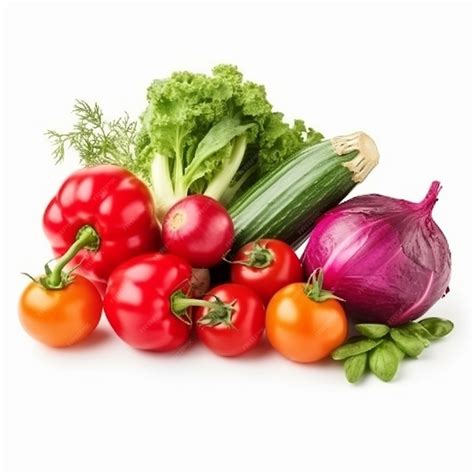 Premium AI Image | Vegetables Isolated on White Background