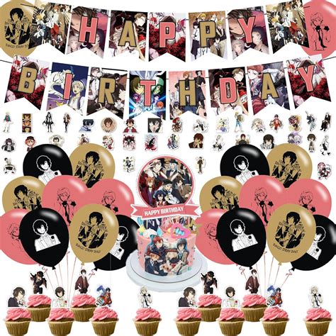 Buy Bungo Stray Dogs Party Decorations,Birthday Party Supplies For ...