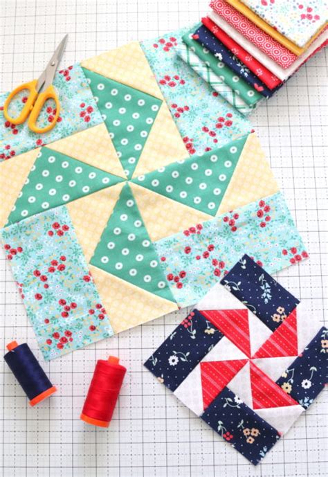 Image result for Pinwheel Quilt Blocks Tutorial