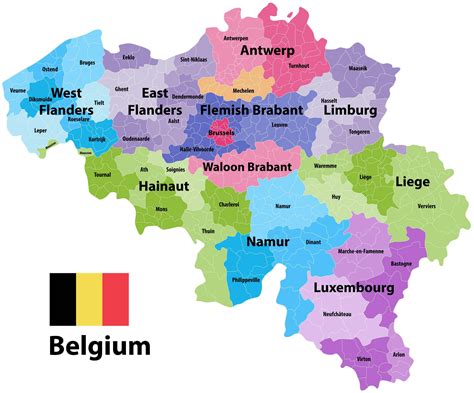 Belgium High-Resolution Map - Guide of the World