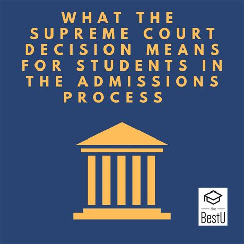 Wondering what now? What the Supreme Court decision means for students in the admissions process ... - Process Means