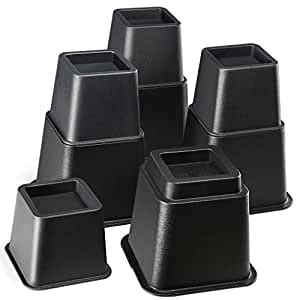 Home-it Heavy Duty Adjustable Bed Risers or Furniture Riser bed lifts ...
