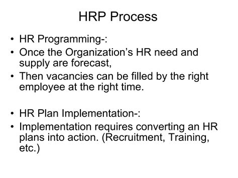 Image result for HRP Process Explained