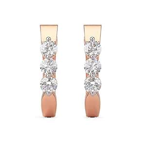 Joyalukkas 18 KT Purity | HUID & BIS Hallmark | Diamond Hoop Earring ...