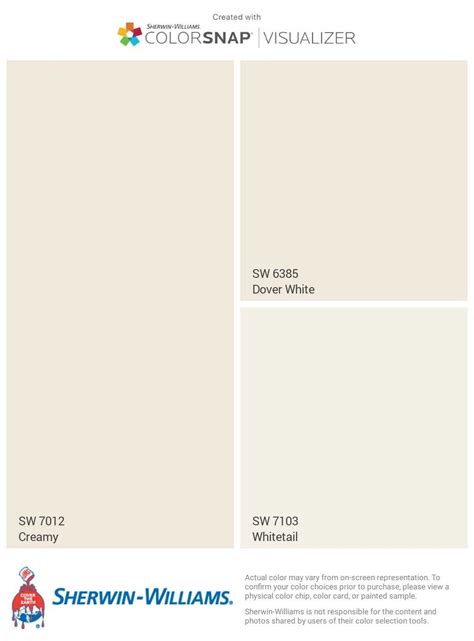 What Colors Are In Sherwin Williams Creamy at Evelyn Russel blog