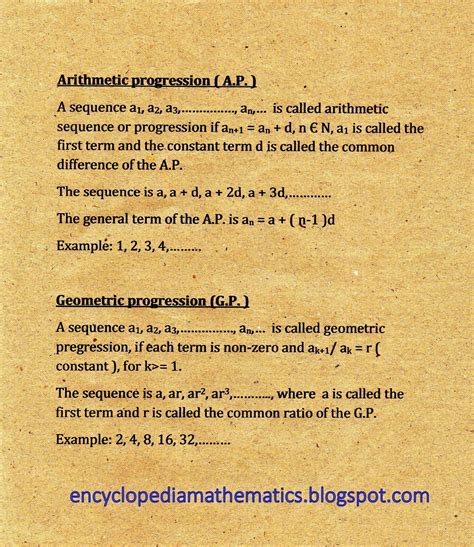 Arithmetic Sequences
