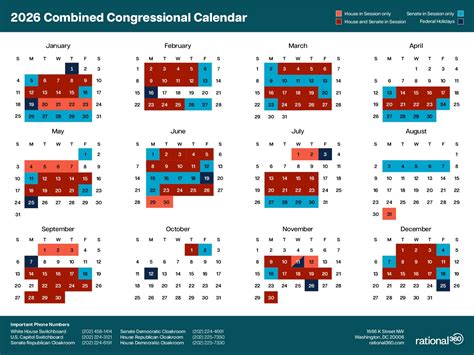 2026 Combined Congressional Calendar | Rational 360