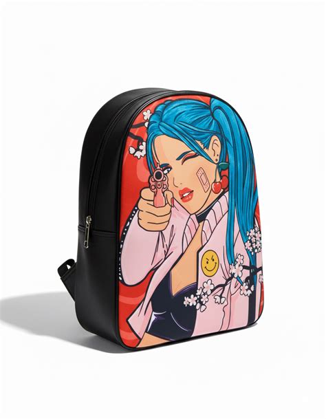Slayer D Faux Leather Backpack