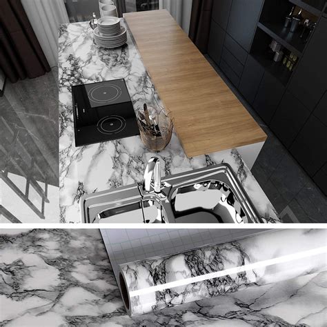 HASTHIP® 60CM X 300CM Kitchen Wallpaper, Oil Stain Proof Waterproof ...