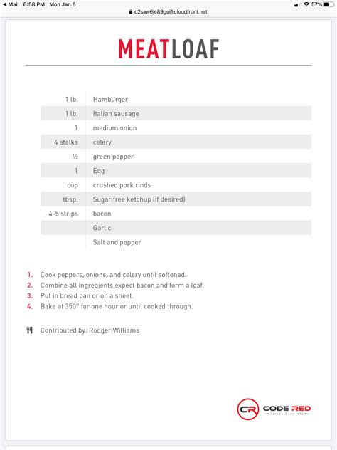 Code Red Meals 的图像结果