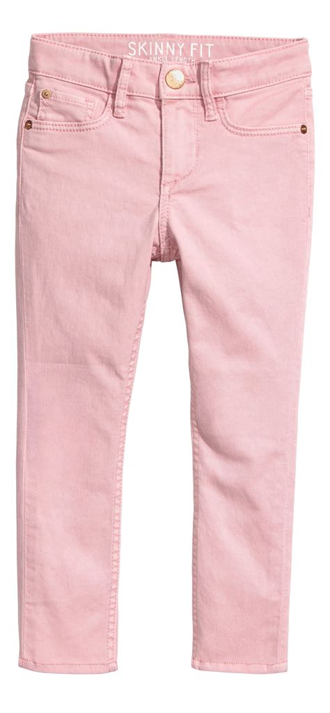 Twill trousers Skinny Fit - Light pink - Kids | H&M IN