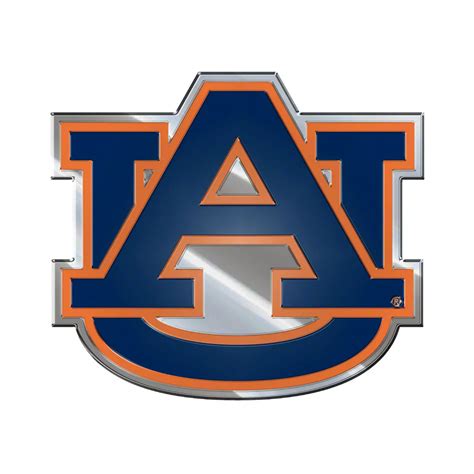 Mach-E Auburn University Embossed Emblem; Blue and Orange (Universal ...