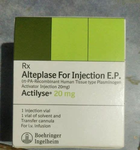 Specialties amargency blood clots - Actilyse Alteplase For Injections E ...