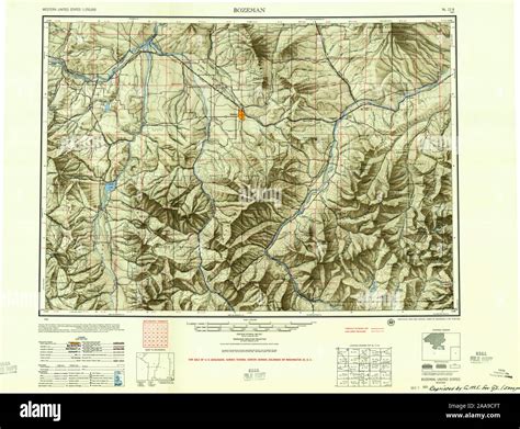 Bozeman montana map hi-res stock photography and images - Alamy