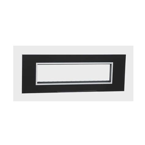 Legrand Arteor Cover Plate with Frame -8 Module (Mirror Black, Pack of ...