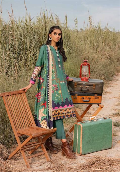 Gul Ahmed Winter Collection 2021 · 3 PC Khaddar Suit with Cotton Linen ...