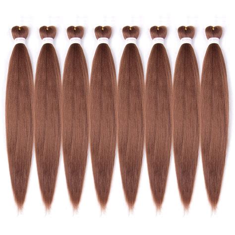 Buy Braiding Hair 30# Pre Stretched 26 Black 8 Bundles Synthetic Fiber ...
