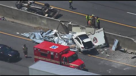 Police blame Monday I-495 crash on overturned box truck | wusa9.com