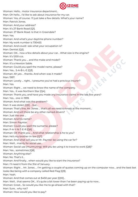 Car Insurance Ielts Listening: Complete Guide To Ace The Test
