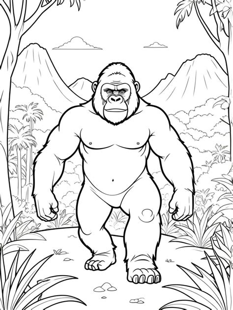 20+ Free Printable Gorilla Coloring Pages for Kids ...