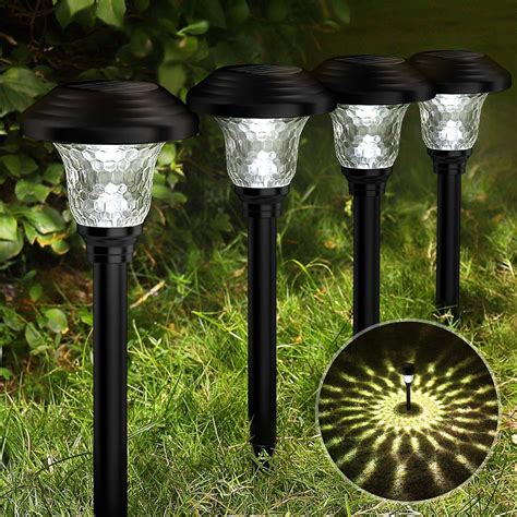 Amazon.com: Balhvit Glass Solar Lights Outdoor, 4 Pack Super Bright ...