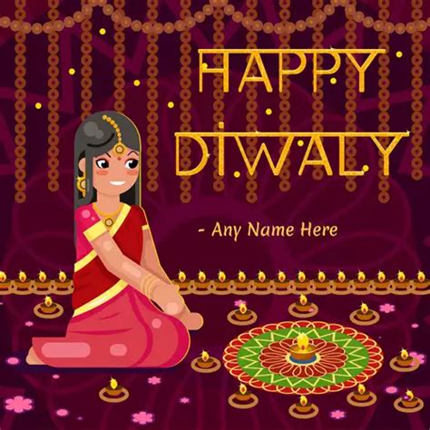 Sprightly Diwali Pictures With Name Edit