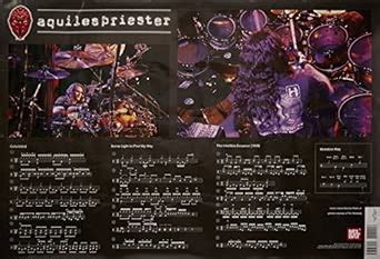 Buy Aquiles Priester Wall Chart: Drum Set Book Online at Low Prices in ...